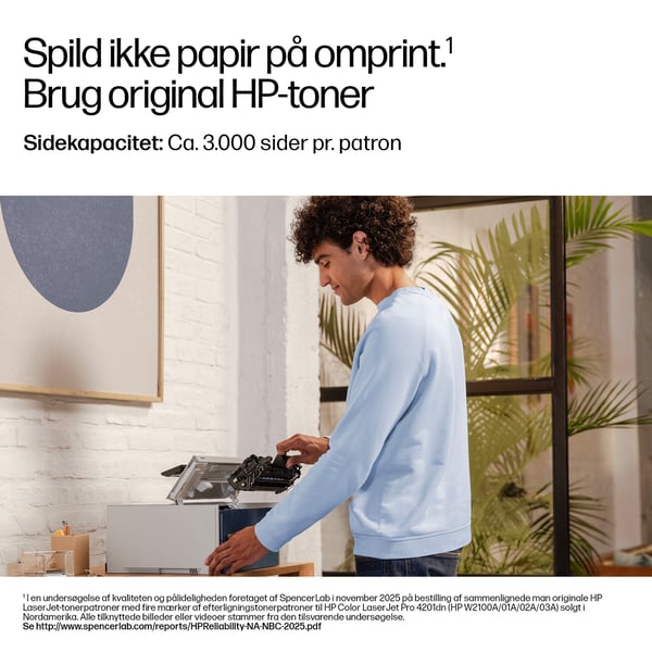 HP LaserJet Pro 4007dn Sort og hvid Printer, Kun ethernet