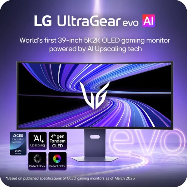 LG 39GX950B-B computerskærm 99,1 cm (39") 5120 x 2160 pixel 5K Ultra HD OLED Sort