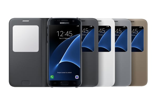 Samsung EF-CG930 mobiltelefon etui 12,9 cm (5.1") Flipetui Guld
