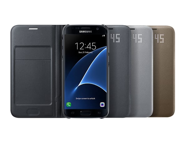 Samsung EF-NG930 mobiltelefonfodral 12,9 cm (5.1") Utbytbara fodral Guld