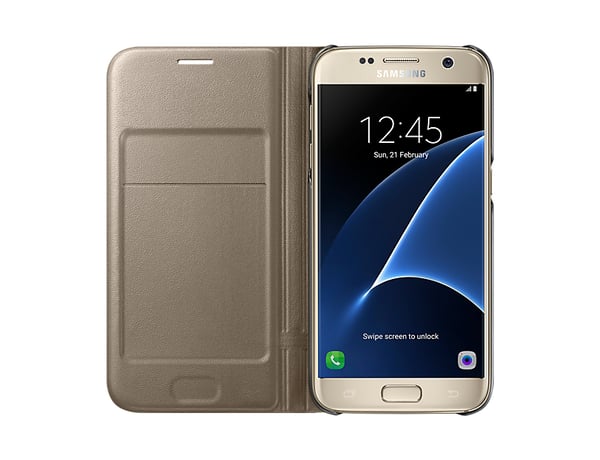 Samsung EF-NG930 mobiltelefonfodral 12,9 cm (5.1") Utbytbara fodral Guld