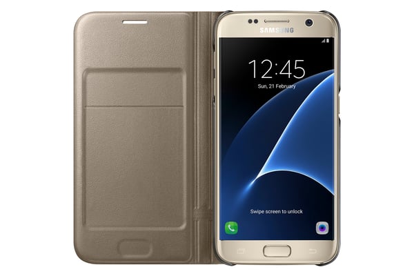 Samsung EF-NG930 mobiltelefonfodral 12,9 cm (5.1") Utbytbara fodral Guld