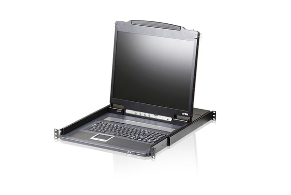 ATEN CL3000N rack-konsol 48,3 cm (19") 1280 x 1024 pixel Aluminium Sort 1U