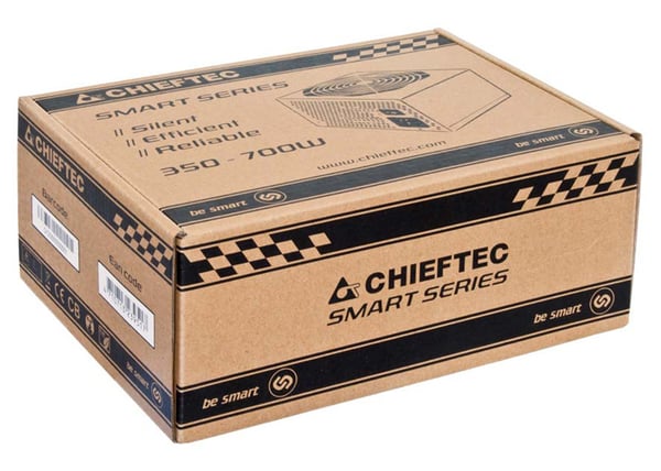 Chieftec Smart GPS-500A8 strömförsörjningsenheter 500 W 20+4 pin ATX ATX Svart