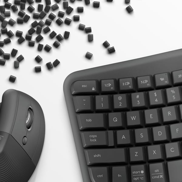 Logitech Wave Keys and Lift Combo tangentbord Mus inkluderad Universal Bluetooth QWERTZ tyska grafit