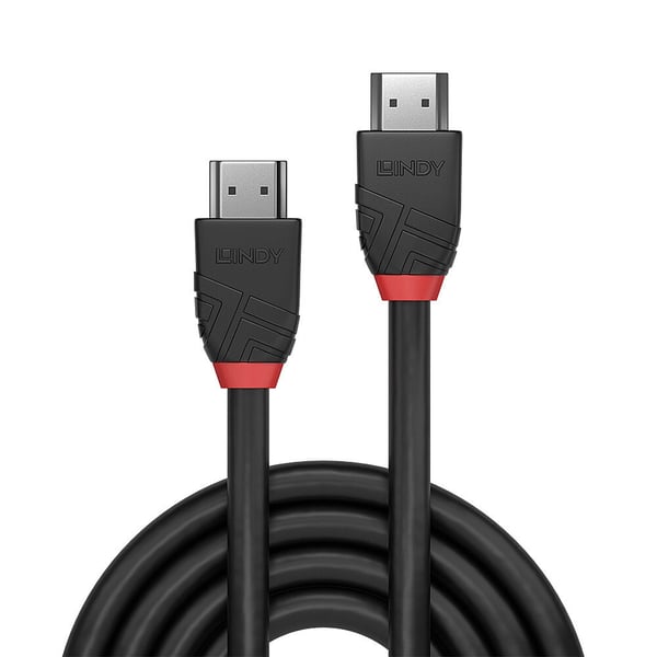 Lindy Anthra Line - HDMI-kabel - HDMI hane till HDMI hane - 0,5 m - Trippelisolering - Svart