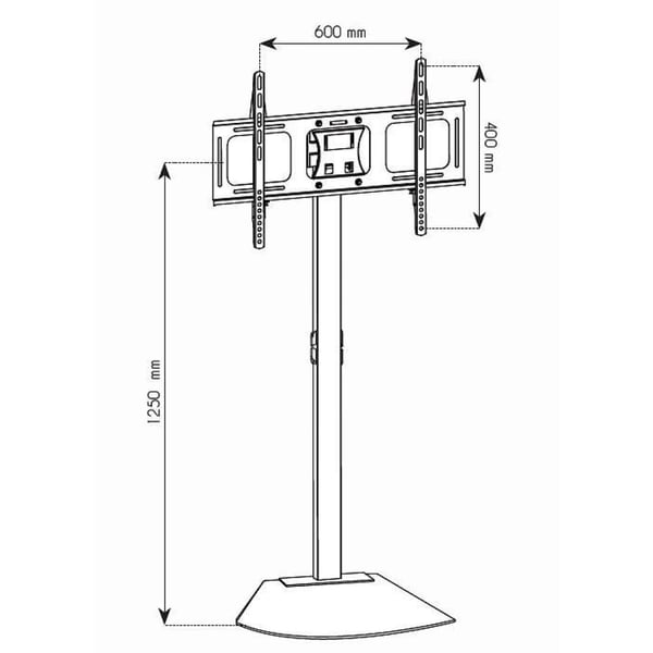 Techly ICA-TR12 TV-kiinnike 177,8 cm (70") Musta