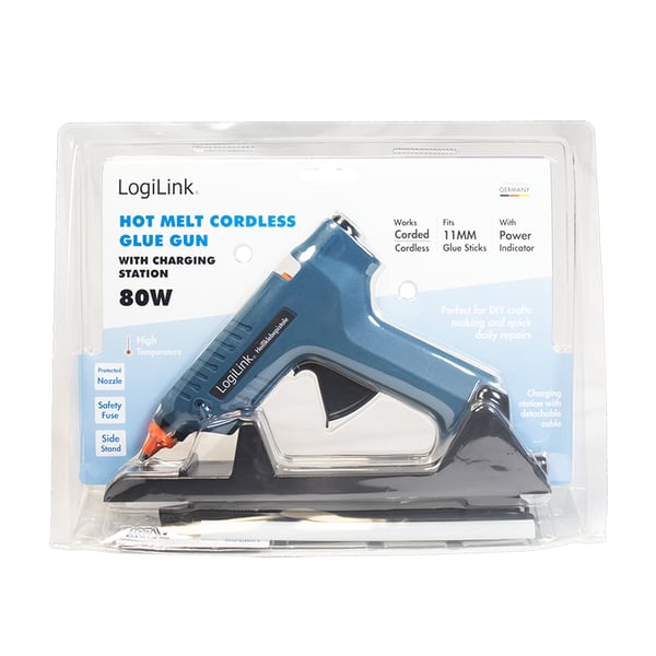 LogiLink WZ0052 varm limpistol og pen Blå 80 W