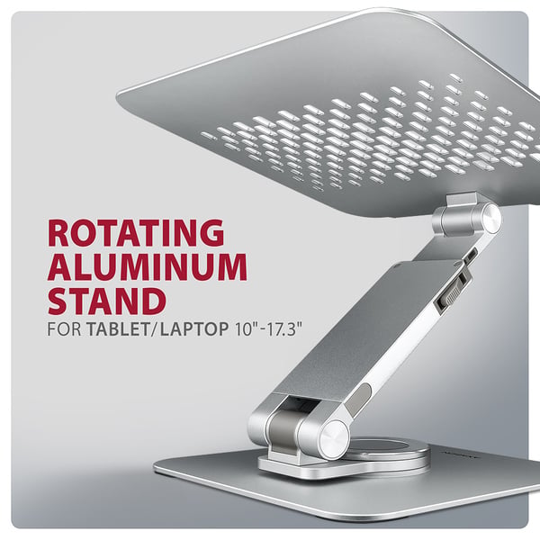 Axagon STND-LR laptop stativ Stander til laptop og tablet Sølv 43,9 cm (17.3")