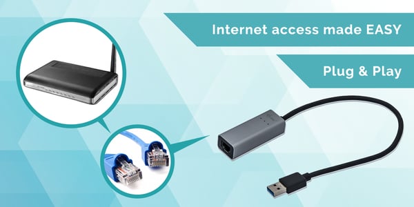 i-tec Metal U3METALGLAN nätverkskort Ethernet 1000 Mbit/s