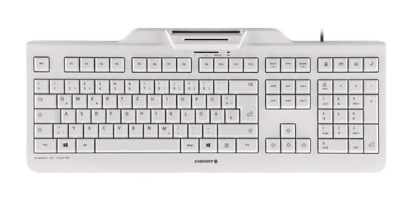 CHERRY KC 1000 SC tastatur USB Schweizisk Grå