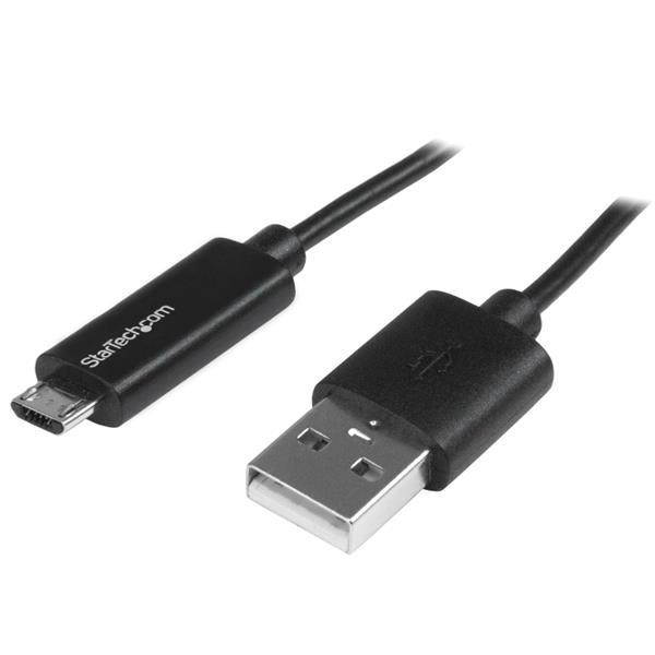 StarTech.com USBAUBL1M USB-kabel USB 2.0 1 m USB A Micro-USB B 0,48 Gbit/sek. Sort