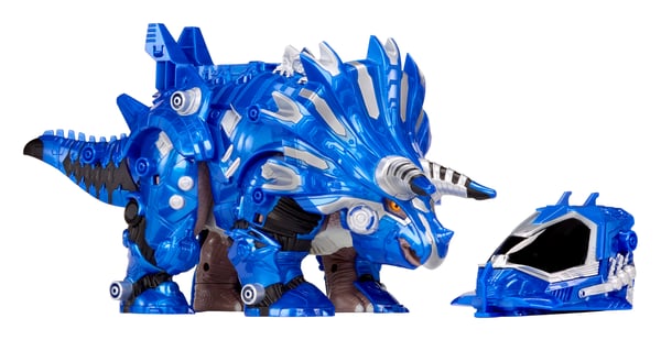 MGA Entertainment Armorsaurs Armor-Up Dinosaur- Triceratops - Cobalt