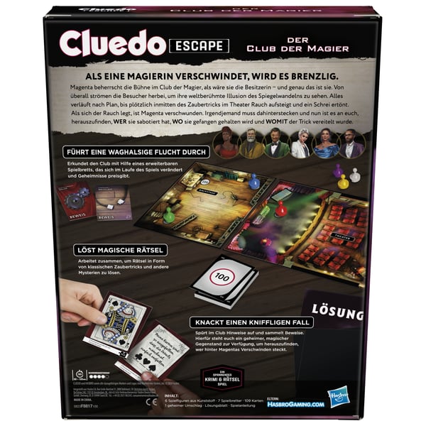 Cluedo Escape: The Illusionist's Club Brætspil