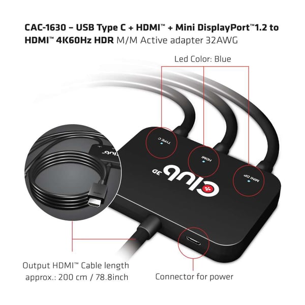 CLUB3D cac-1630 HDMI