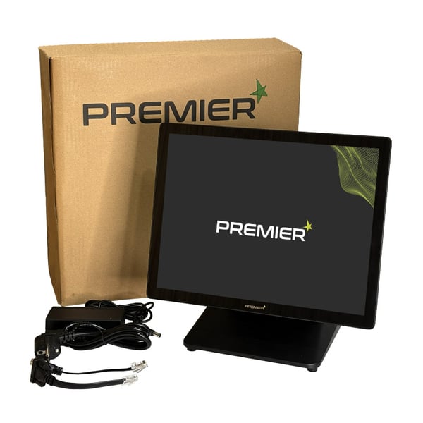 Premier SQ-200 W J6412 1,99 GHz Allt-i-ett 38,1 cm (15") 1024 x 768 pixlar Pekskärm Svart