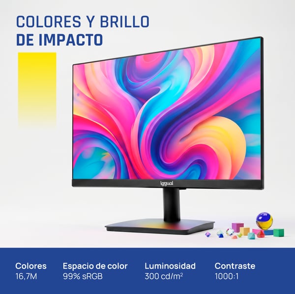 iggual ML24SPC platta pc-skärmar 60,5 cm (23.8") 1920 x 1080 pixlar Full HD LED Svart