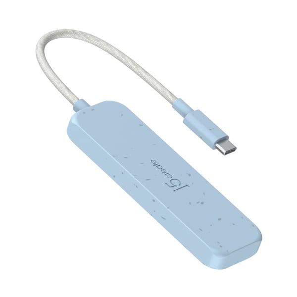 j5create Miljövänlig USB-C till 4-portars hubb för typ-C och typ-A Gen 2