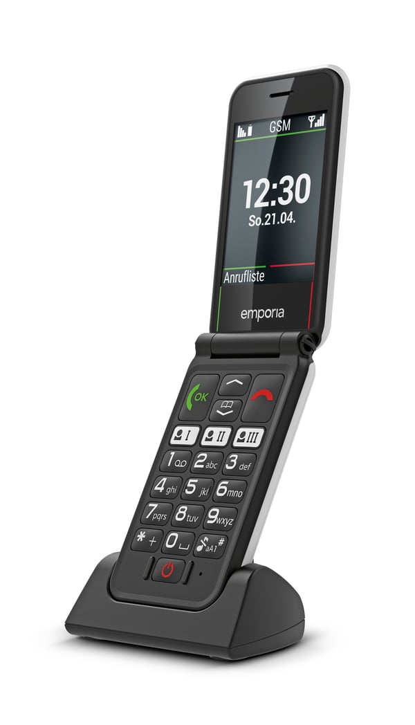 Emporia SIMPLICITYglam 7,11 cm (2.8") 106 g Valkoinen Senioripuhelin
