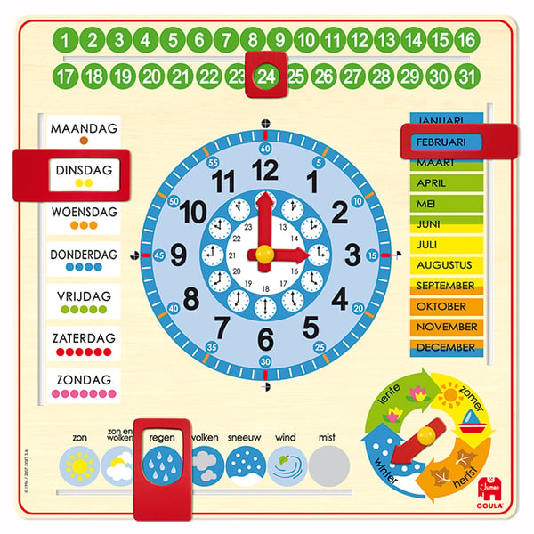 Goula Calendar Clock