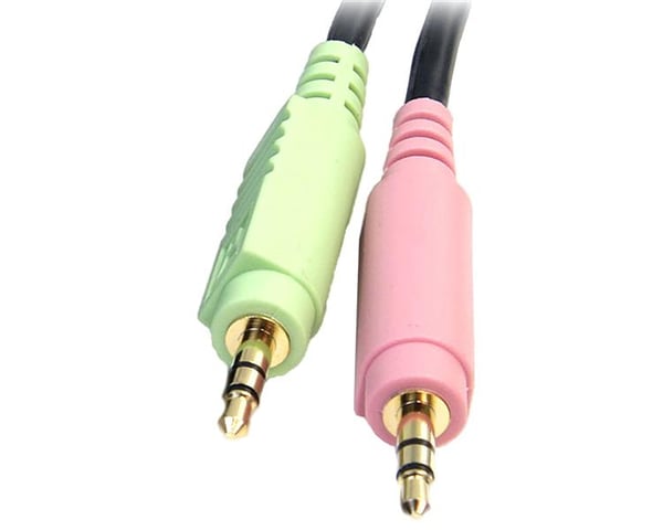 StarTech.com DP4N1USB6 KVM-kabel Sort 1,829 m
