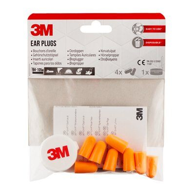 3M 1100C4 øreprop Genanvendelig øreprop Orange 4 stk