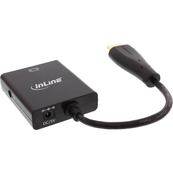 InLine 65003 videokabel adapter Sort