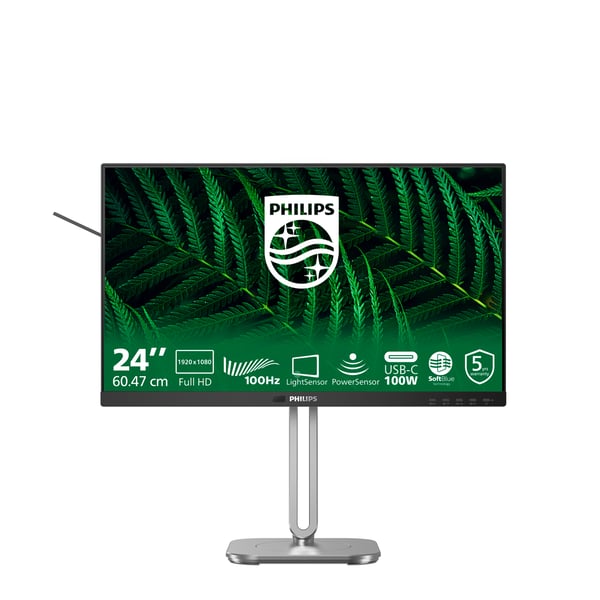Philips 5000 series 24B2G5301/00 computerskærm 60,5 cm (23.8") 1920 x 1080 pixel Fuld HD LCD Sort