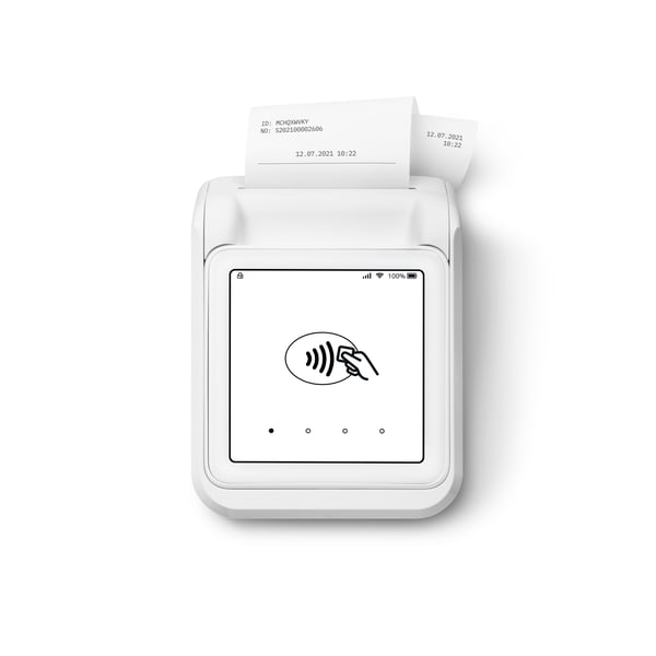 SumUp Solo älykortin lukijalaite Akku Wi-Fi + 4G Valkoinen