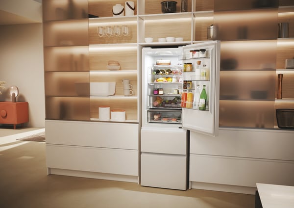 Haier 3D 60 Serie 5 HTW5618ENPW Fritstående 360 L Hvid