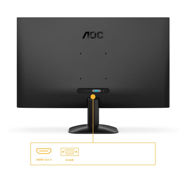 AOC B3 24B35HM2 computerskærm 60,5 cm (23.8") 1920 x 1080 pixel Fuld HD LED Sort