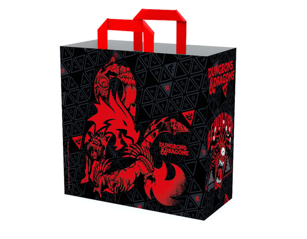 Konix KX DND SHOPPING BAG MONSTERS Svart, Röd Toteväska