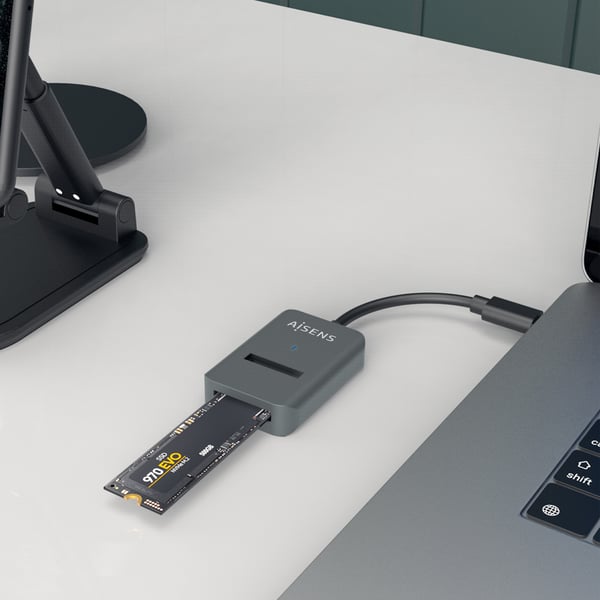 AISENS ASUC-M2D012-GR Hölje för lagringsenheter SSD-inkapsling Grå M.2