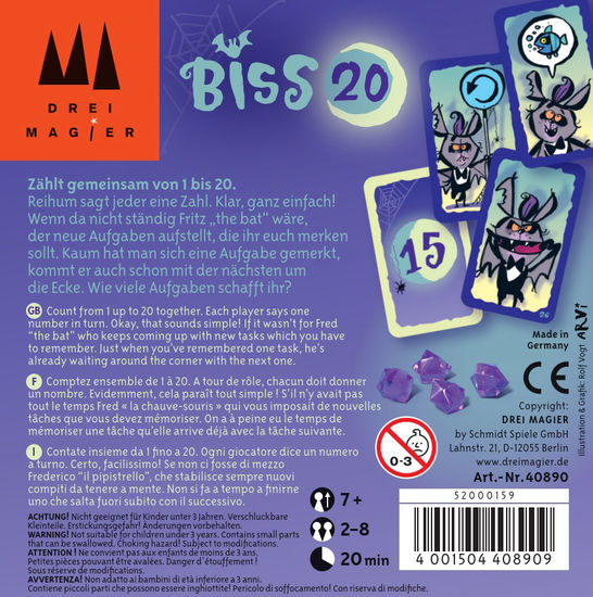 Schmidt® Spiele Biss 20 BISS 20 - Up to the Bite