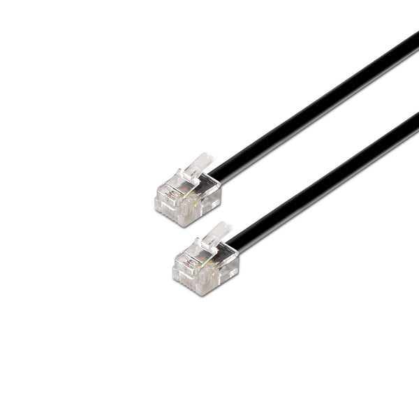 AISENS A143-0319 telefonkabel 2 m Sort