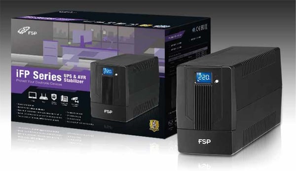 FSP iFP 1000 UPS-enhed Interaktivt indgangsstik 1 kVA 600 W 2 AC stikkontakt(er)