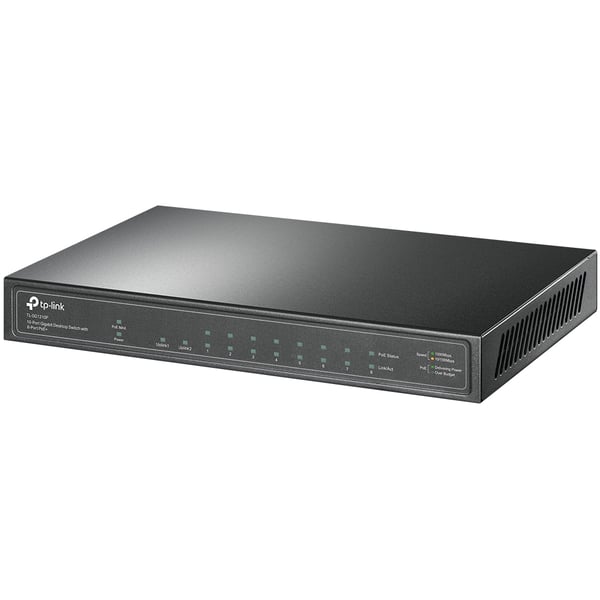 TP-LINK TL-SG1210P - Switch - ikke-administreret - 8 x 10/100/1000 (PoE+)