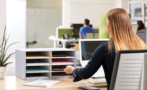 Fellowes 4482501 sorterare Blå papper