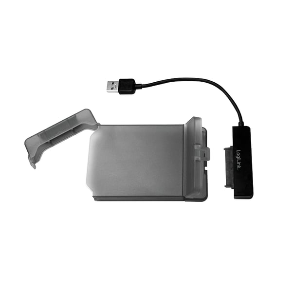 LogiLink AU0037 tallennusaseman kotelo HDD-/SSD-kotelo Harmaa 2.5"