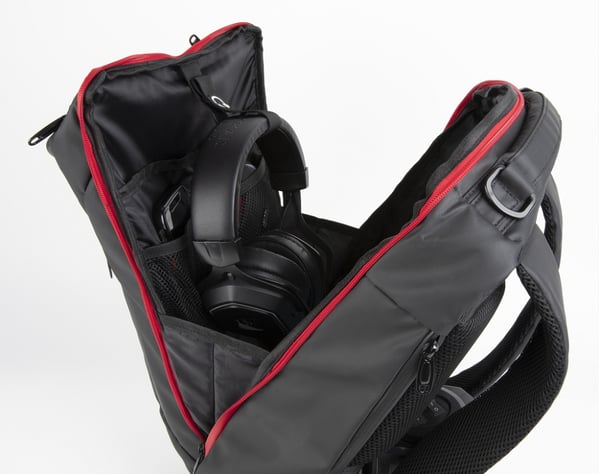 Konix Drakkar KX DK RAGNARR 17' GAMING BACKPAC 43,2 cm (17") Rygsæk Sort, Rød