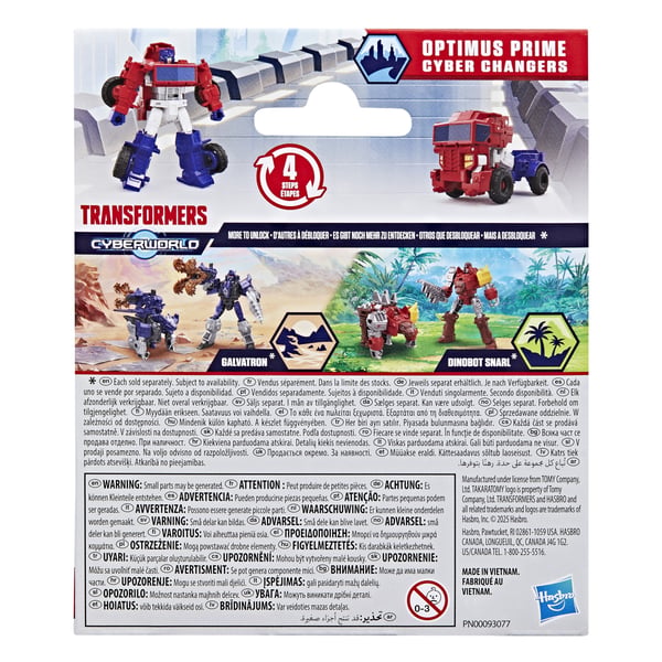 Transformers CYBERWORLD Optimus Prime Cyber Changers