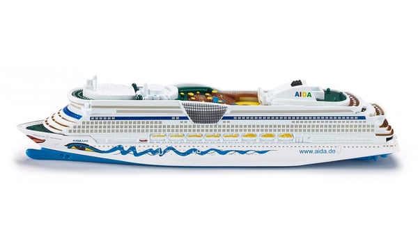 Siku Cruiseliner Aida Model af passagerskib Formonterede 1:1400
