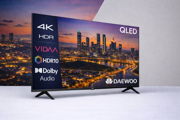 Daewoo 55VB56QV tv 139,7 cm (55") 4K Ultra HD Älytelevisio Wi-Fi Musta