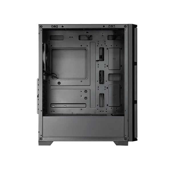 Chieftec AS-02B-TG-OP tietokonekotelo Midi Tower Musta