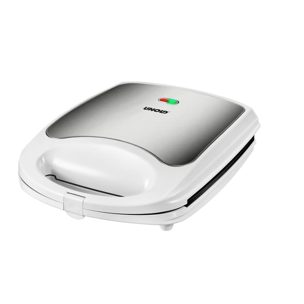 Unold 48480 smörgåsgrill 1100 W Rostfritt stål, Vit