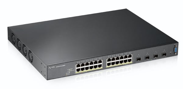 Zyxel XGS2210-28HP hanterad L2 Gigabit Ethernet (10/100/1000) Strömförsörjning via Ethernet (PoE) stöd 1U Svart