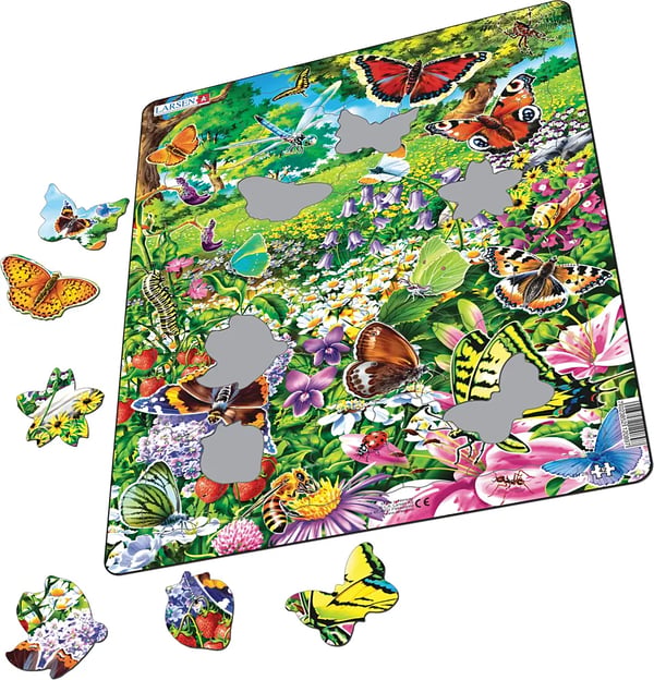 Larsen Maxi LA-FH28 Form puslespil 43 stk Flora