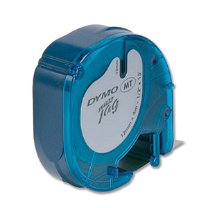 DYMO 12mm LetraTAG Plastic tape etikett-tejp