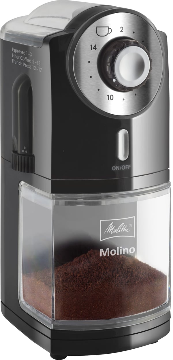 Melitta Molino 100 W Svart, Rostfritt stål