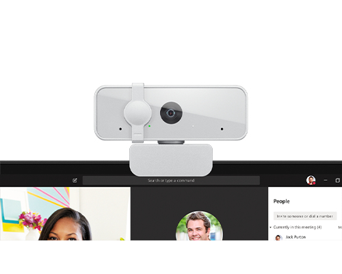 Lenovo GXC1E71383 verkkokamera 2,8 MP 1920 x 1080 pikseliä USB Valkoinen